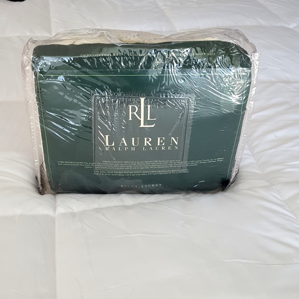 Lauren Ralph Lauren Ivory King Fitted Sheet